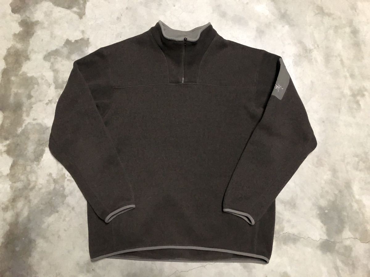 XL アークテリクス ARC'TERYX Covert Zip Neck コバート フリース ハーフジップ セーター ポーラテック ブラウン / ミリタリー
