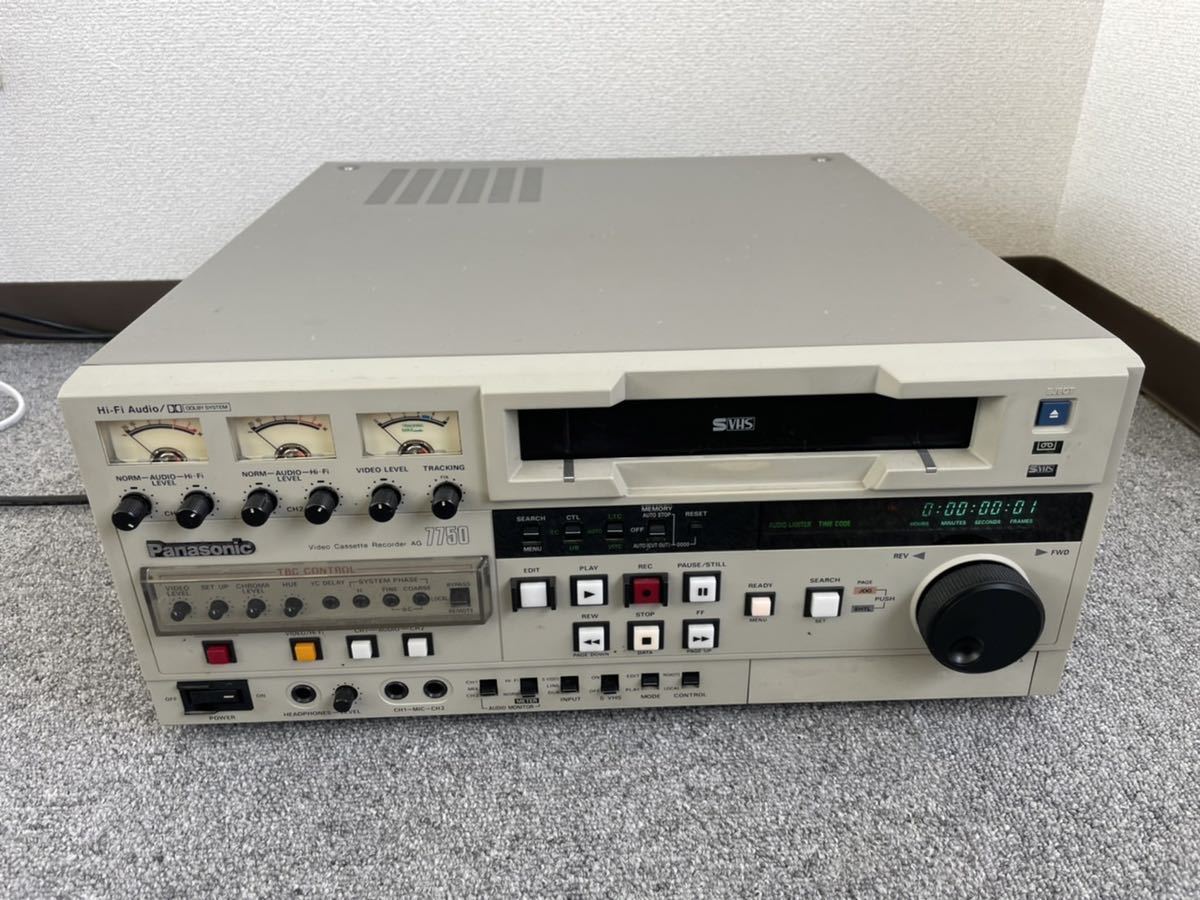 Panasonic パナソニック 業務用 S-VHS ビデオデッキ AG-7750 映像機器