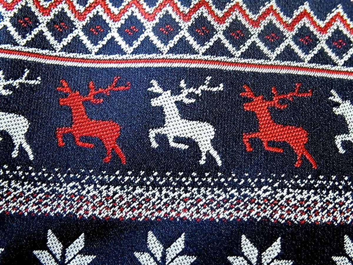 ☆♪★ＬA2802新品 【刺繍・クリスマス・トナカイ】H&M ネクタイ★_画像3