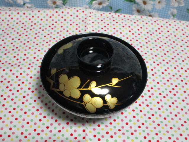 B1 『山中塗 御吸物椀 5客セット』~百万石漆器造 漆器 昭和 B1 『山中塗 御吸物椀 5客セット』~百万石漆器造 漆器 昭和
