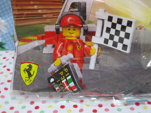 Ｂ１　『ＬＥＧＯ（レゴ）４０１９４★Ｆｉｎｉｓｈ　Ｌｉｎｅ　＆　Ｐｏｄｉｕｍ』～フェラーリ　昭和シェル石油_画像4