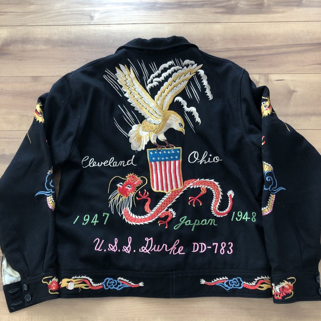 テーラー 東洋 港商 スカジャン EAGLE×DRAGON ウールジャケット 6