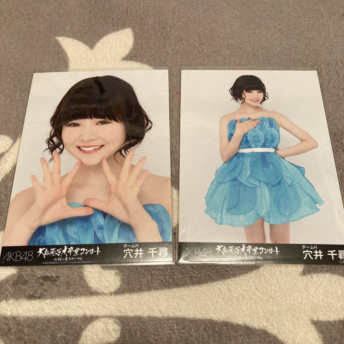 元HKT48 穴井千尋 キャップ ちーちゃん 生写真 セミコンプ 大島優子卒業コンサート