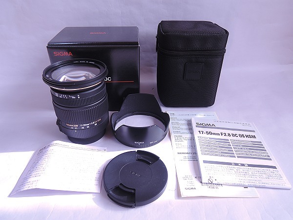 美品 シグマ 17-50mm F2.8 EX DC HSM ペンタックス用 大口径標準ズーム