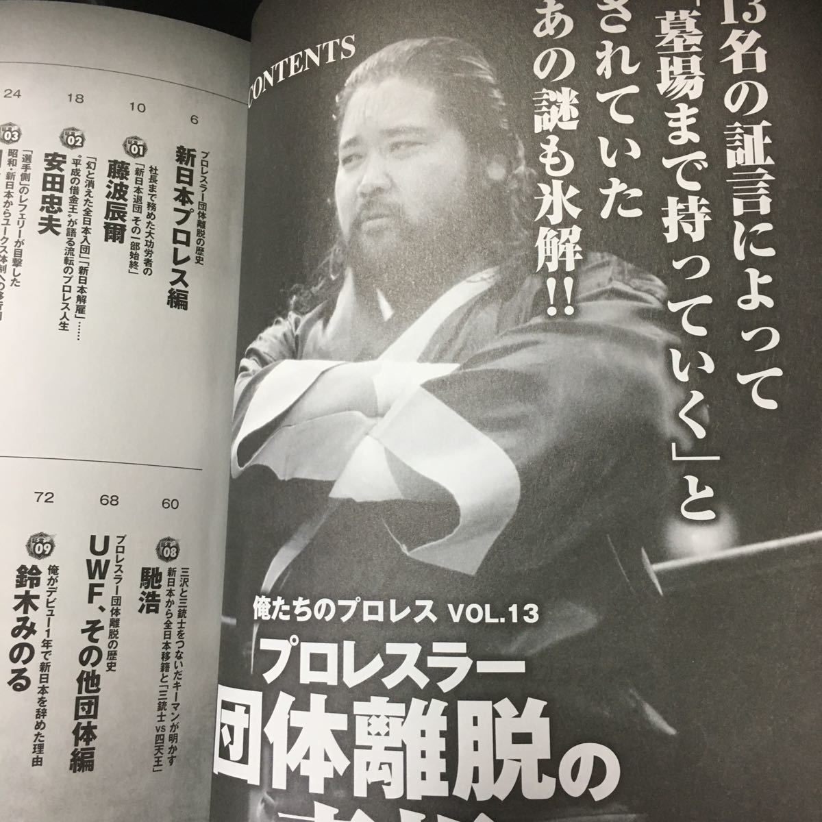 ☆本プロレス「俺たちのプロレス＃13団体離脱の真相」新日本全日本みちのくUWF藤波鈴木サスケ松永田村西村大谷田中橋本格闘技_画像2