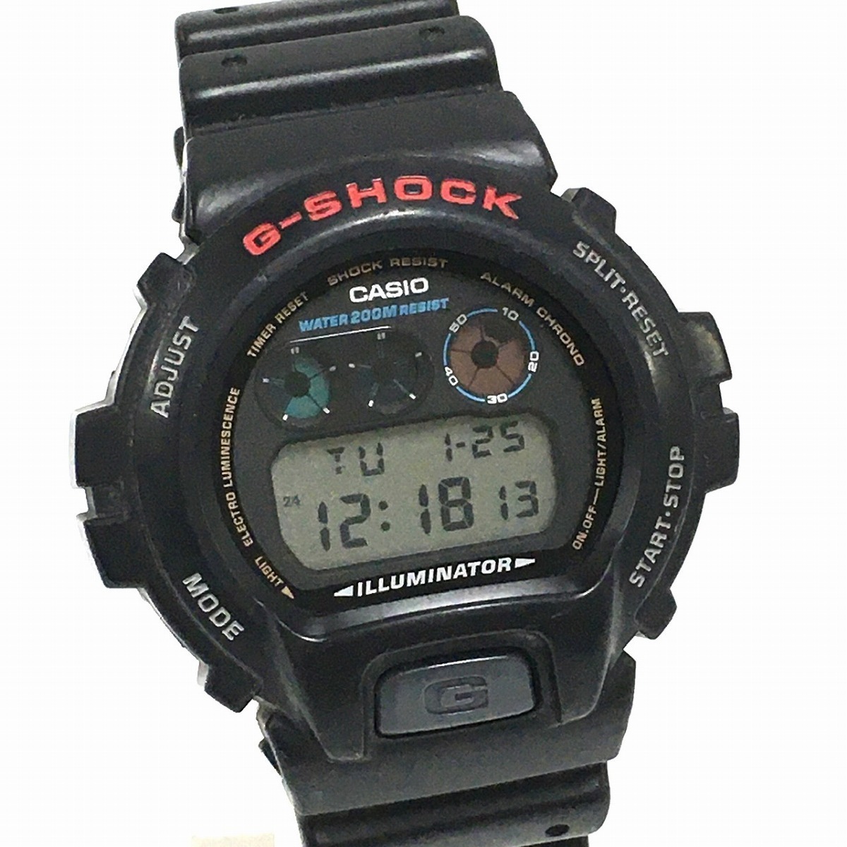 CASIO G-SHOCK 腕時計 DW-6900-1V 米軍納入モデル クオーツ デジタル 