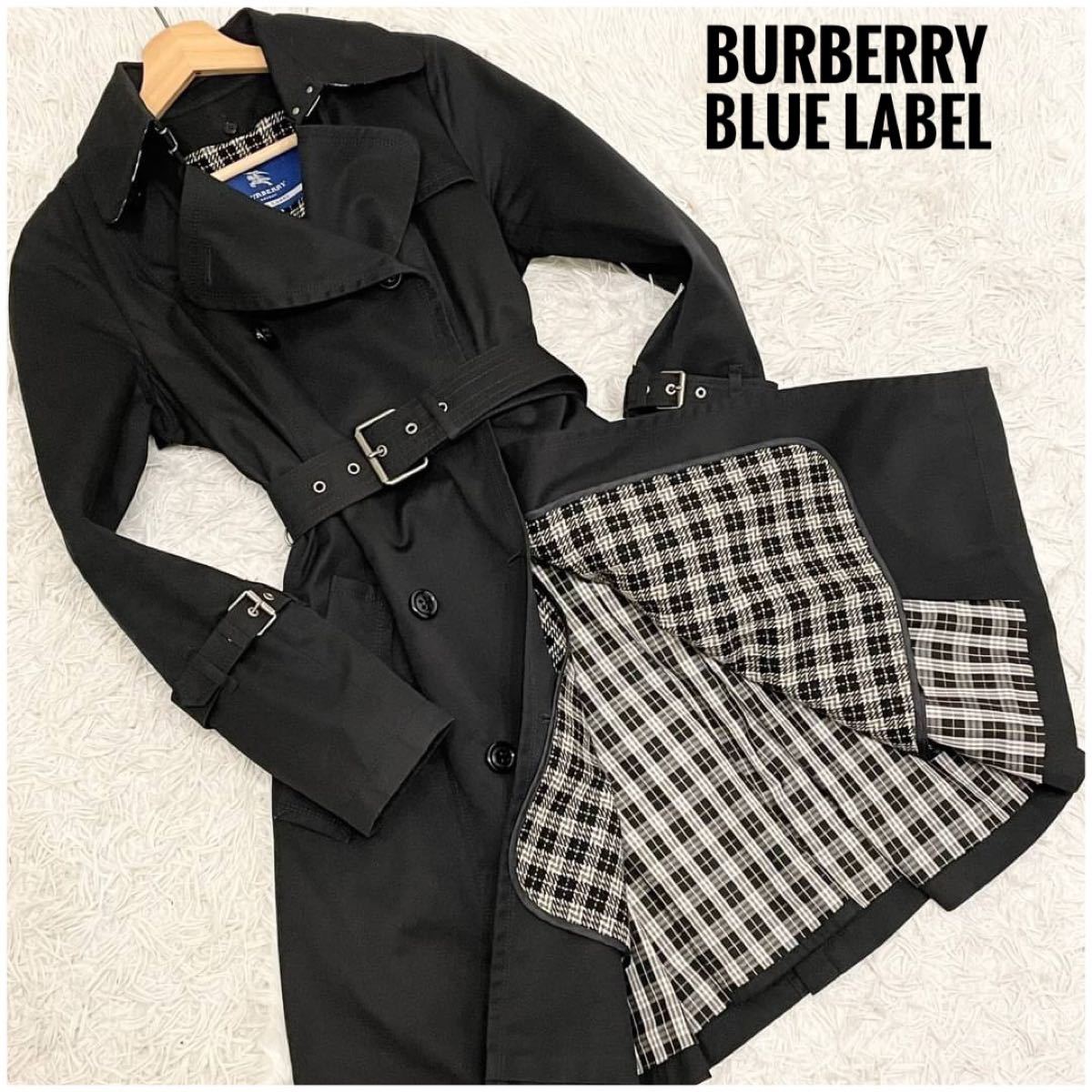 BurberryBlueLabel ノバチェック トレンチコート M ハンカチ付 - アウター