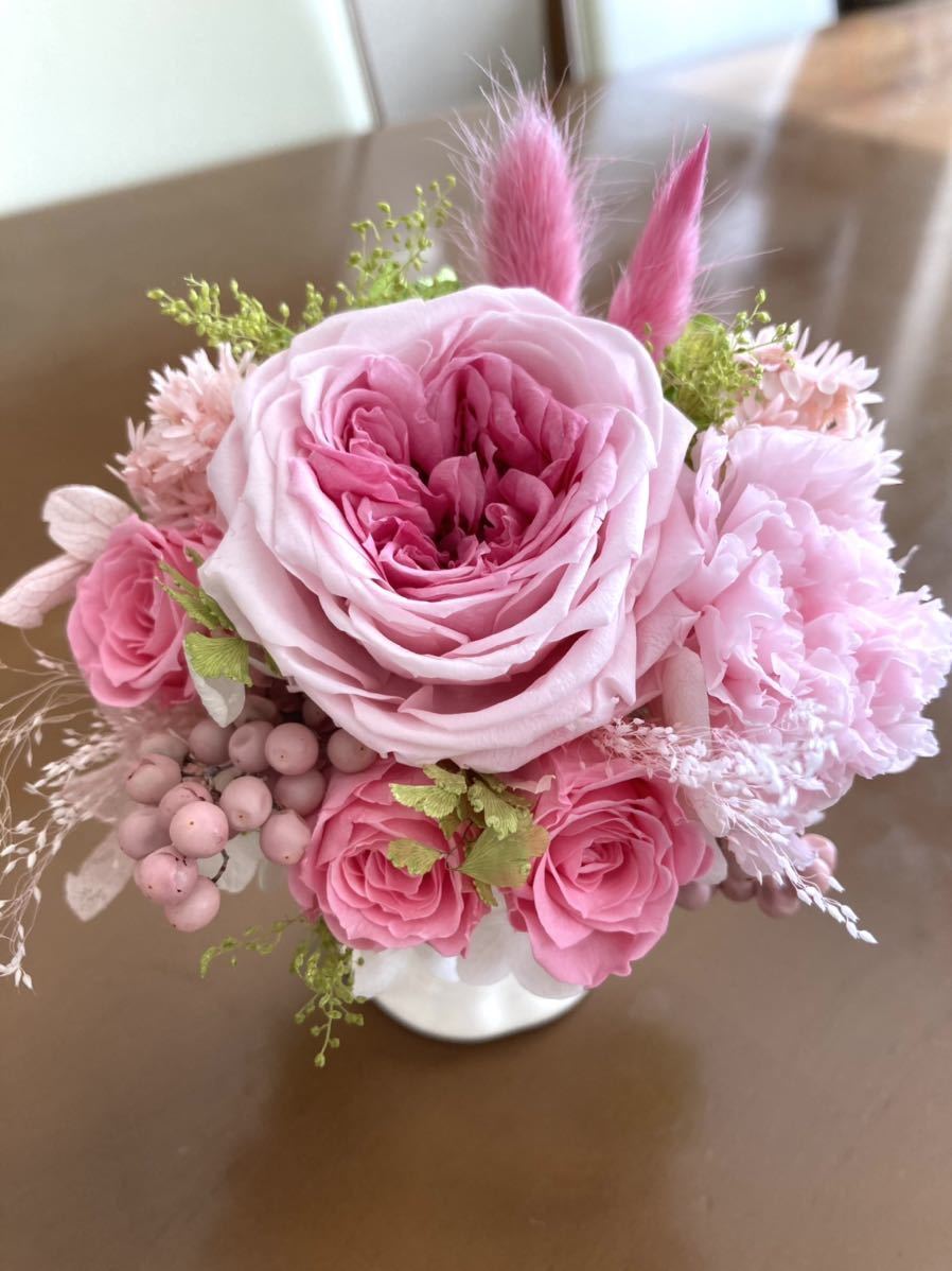  preserved flower arrange pink series small arrange marriage festival new building festival Respect-for-the-Aged Day Holiday birthday present interior . quite a bit celebration ...