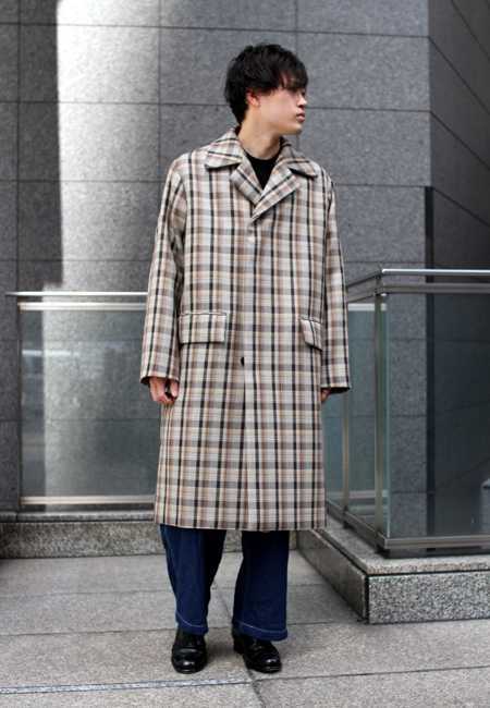 AURALEE 19aw DOUBLE FACE CHECK COAT | myglobaltax.com