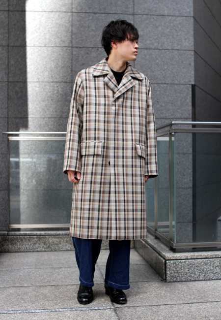 AURALEE 19年 DOUBLE FACE CHECK COAT オーラリー-