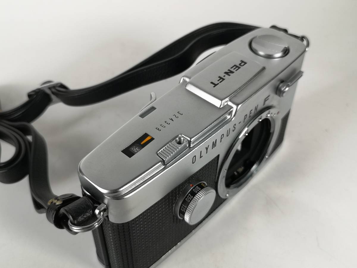 1スタ 美品 OLYMPUS PEN FT + F.ZUIKO Auto-S 38mm F1.8 ハーフサイズ 一眼レフ カメラ 動作 露出計OK 元箱 説明書付き 1円 ヱOA4_画像3