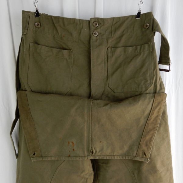 French Army M-38 Motorcycle Trousers Deadstock 1940s Vintage