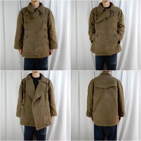 French Army M-38 Motorcycle Jacket with Liner 1940s Size2 Vintage フランス軍  モーターサイクルジャケット ウールライナー付き