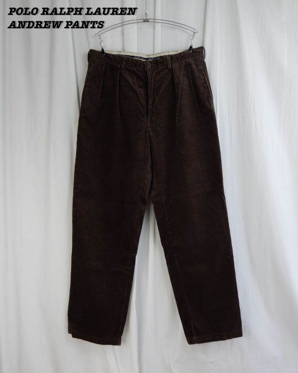 POLO RALPH LAUREN ANDREW PANTS Brown Made in USA ラルフ POLO RALPH LAUREN ANDREW PANTS Brown Made in USA ラルフ