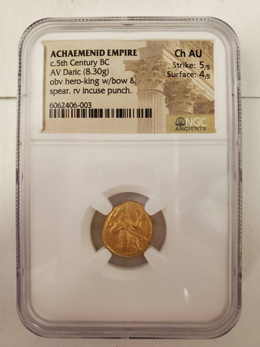 買い誠実 ▲希少▲ 紀元前5世紀 AU Ch ダリック ペルシャ アケメネス 金貨 ヨーロッパ