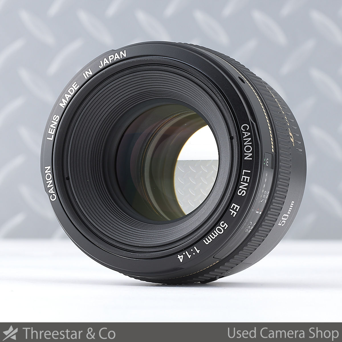 1円~ CANON EF 50mm F1.4 USM ES-71II フード付 美品でオススメ