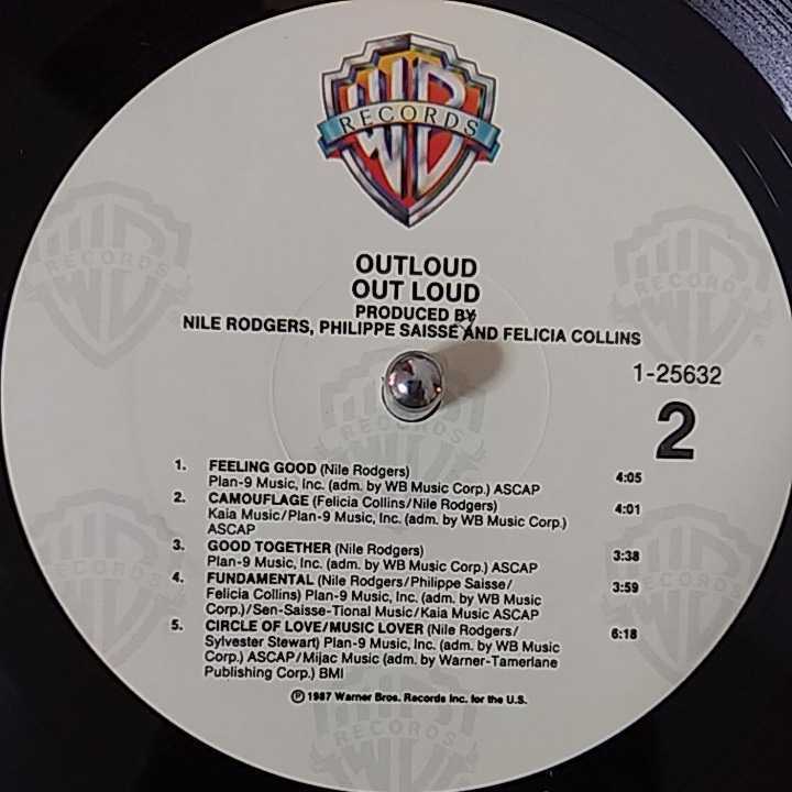 LP US盤/OUTLOUD OUT LOUD_画像4