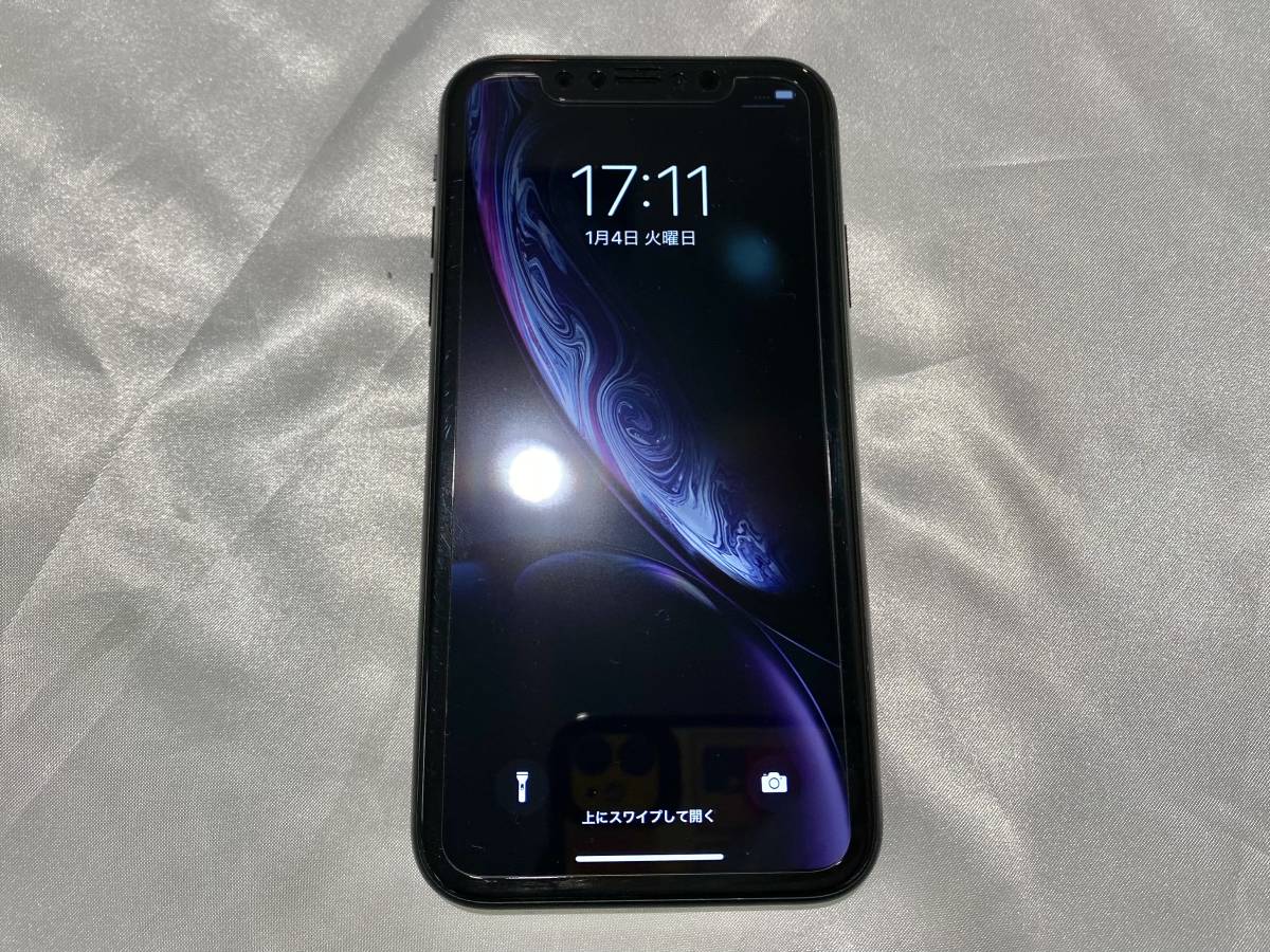 美品】Apple iPhoneXR ブラック 64GB SIMロック無し 本体のみ SIM