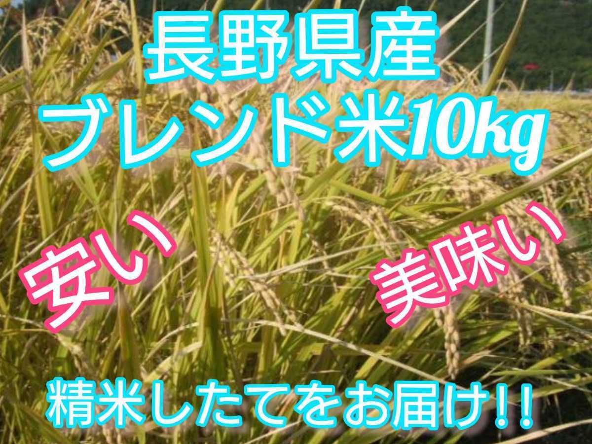 【白米】長野県産ブレンド米 10キロ　長野産米100％ つきたてをお届けします!!_画像1