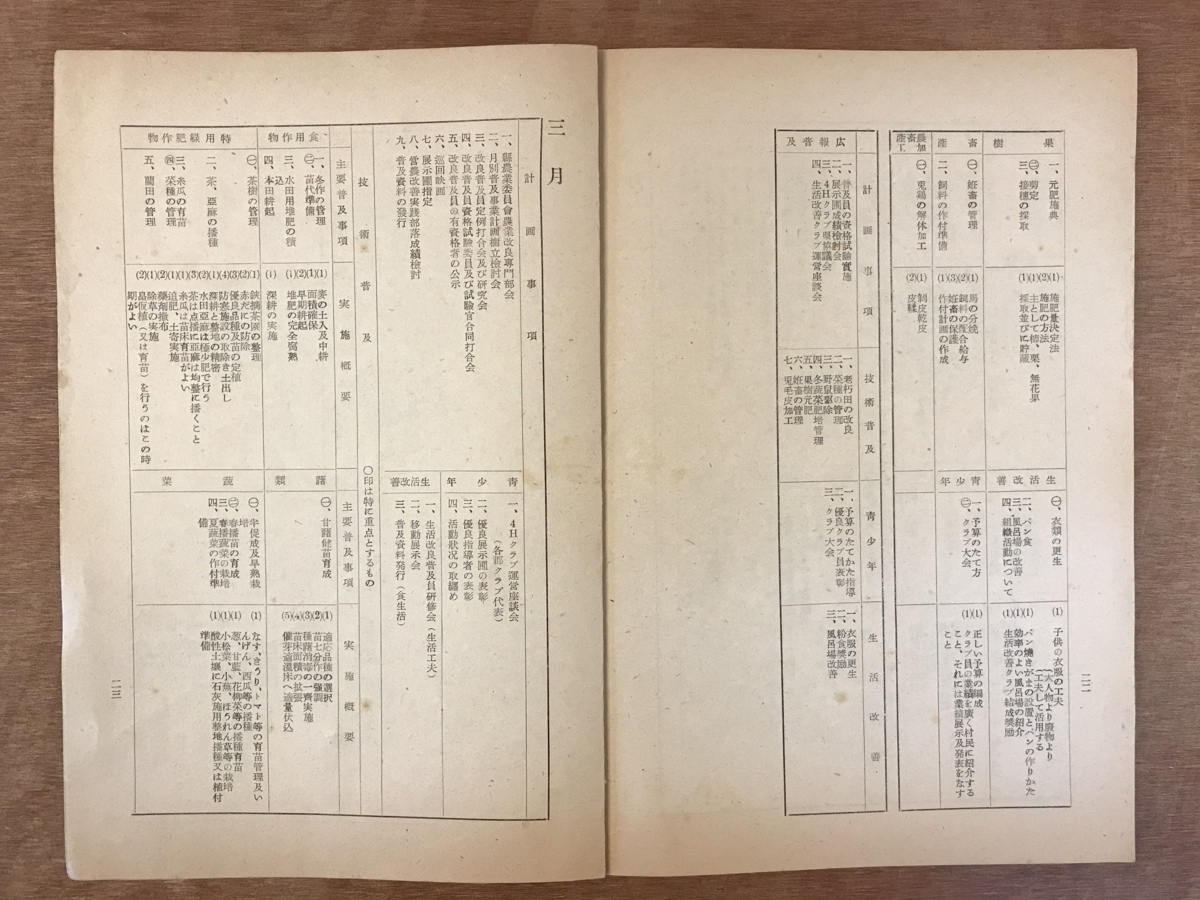 ■送料無料■ 農業改良普及事業計画 本 冊子 小冊子 埼玉県 農業改良課 年間計画 印刷物 昭和27年 24ページ 41g レトロ /くKAら/PA-4116_画像6