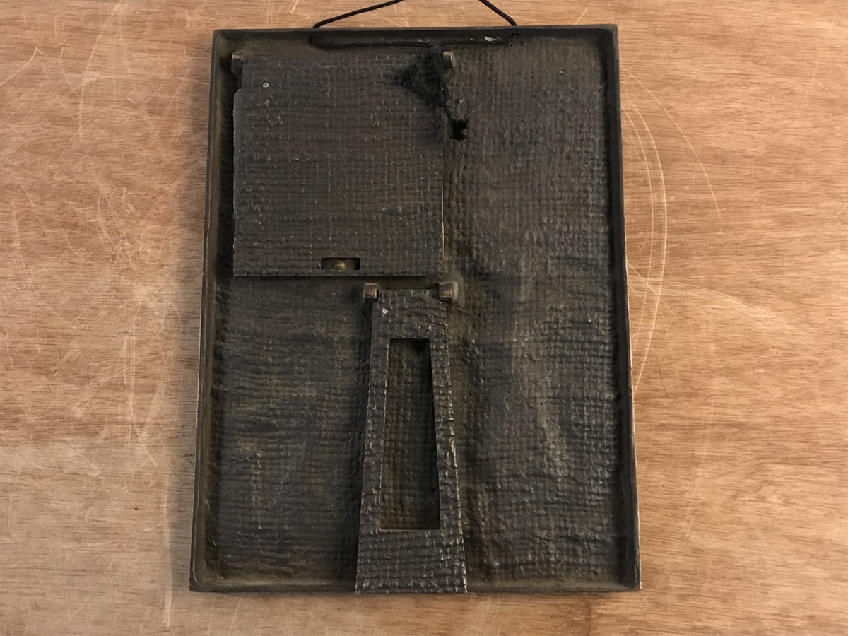 □送料無料□香取秀真 在銘 額 鋳金工芸作家 鋳金 金工 日本軍 □送料無料□香取秀真 在銘 額 鋳金工芸作家 鋳金 金工 日本軍