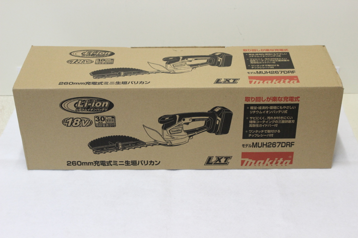 本物保証! 充電器付き バッテリ 18V 未使用品 マキタ 26㎜充電式ミニ生垣バリカン MUH267DRF - 刈払機 本物保証! 充電器付き バッテリ 18V 未使用品 マキタ 26㎜充電式ミニ生垣バリカン MUH267DRF - 刈払機