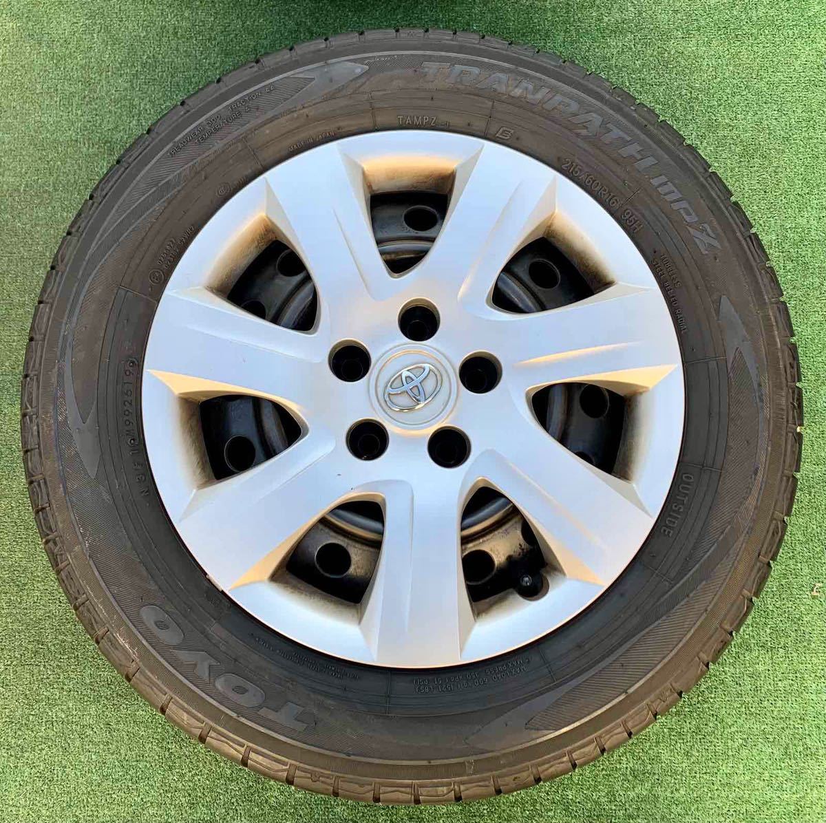 バリ山!美品!トヨタマークX純正16×7JJ+50、セイバーリング215/60R
