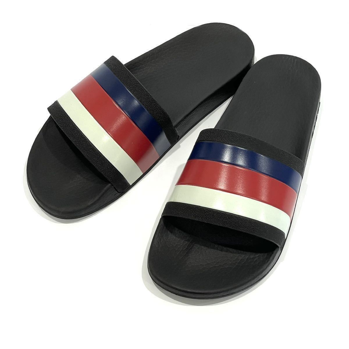 美品 GUCCI グッチ サンダル 308234 トリコロールカラー メンズ 箱付き
