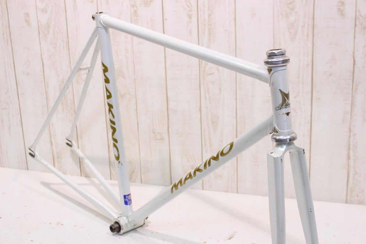 MAKINO マキノ エアロフォーク仕様 NJS ピストフレーム カイセイR Cr-Mo DURA-ACE HP-7410 / BB-7400 オクタリンクBB付属 530mm(C-T)_画像3