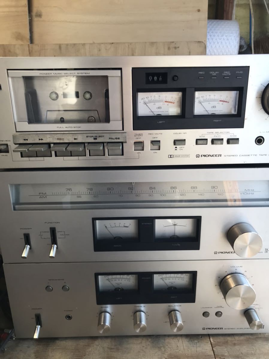 パイオニア プリメインアンプ SA-7400Ⅱ チューナーTX-7600Ⅱ カセット