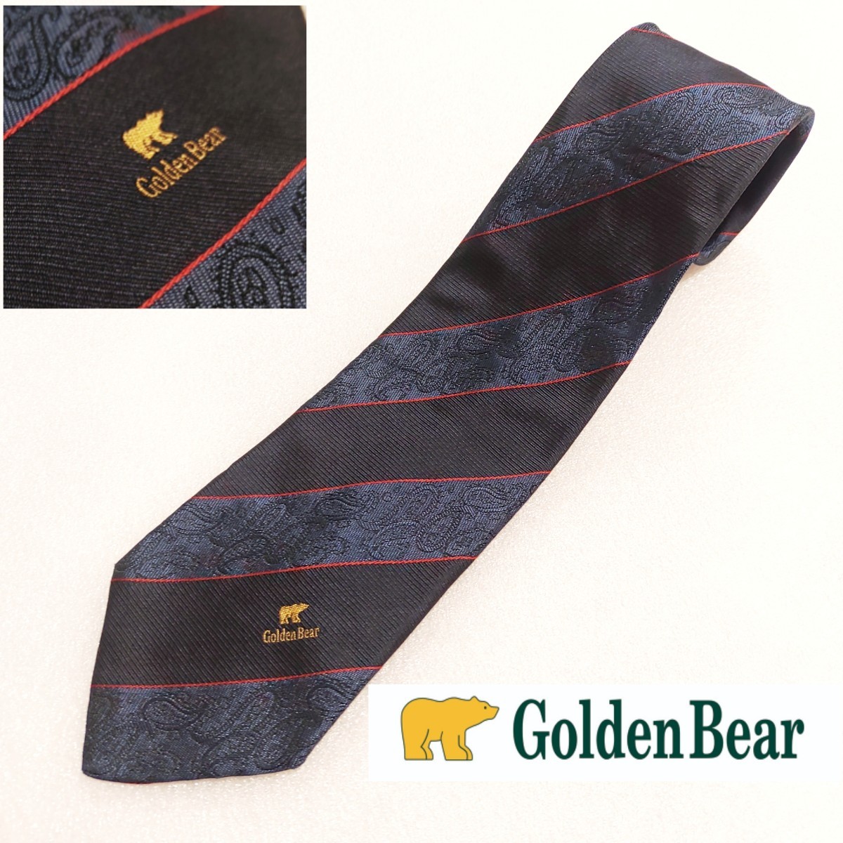 Golden Bear ゴールデンベア　ネクタイ 高級シルク