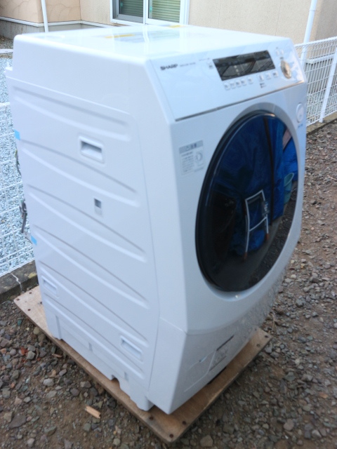 極美品 SHARP/シャープ ドラム式洗濯機 ES-H10E-WL 洗濯 10kg 乾燥 6kg 2021年 左開き 洗濯乾燥機 宮城県 仙台市 直接渡しOK_画像9