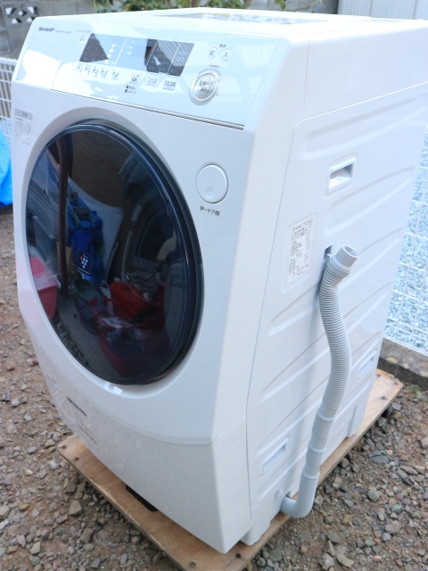 極美品 SHARP/シャープ ドラム式洗濯機 ES-H10E-WL 洗濯 10kg 乾燥 6kg 2021年 左開き 洗濯乾燥機 宮城県 仙台市 直接渡しOK_画像10