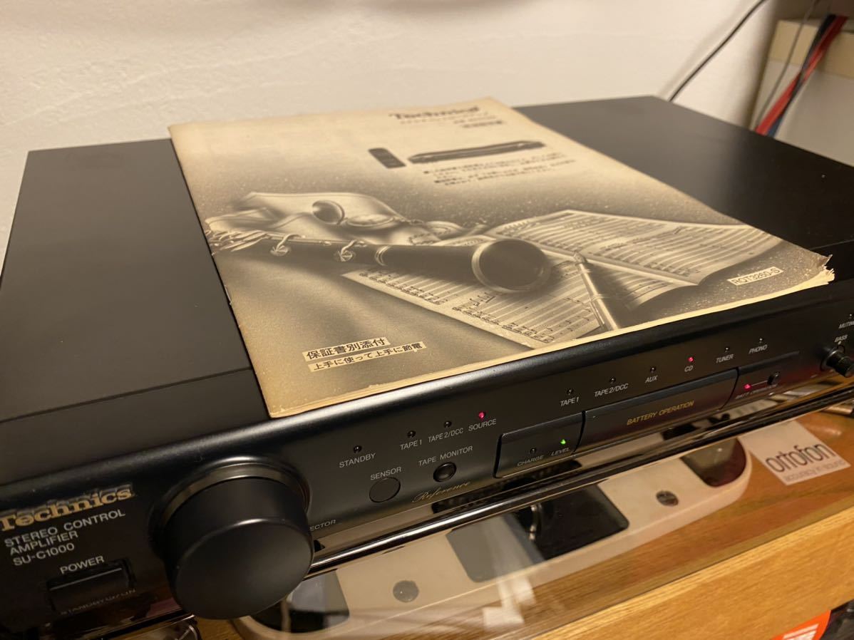 テクニクス technics SU-C1000 プリアンプ バッテリー テクニクス technics SU-C1000 プリアンプ バッテリー