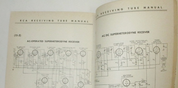 即決《希少/USA製》 RCA RECEIVING TUBE MANUAL　テクニカルシリーズ　RC-15　真空管　マニュアル　受信管？　アメリカ　洋書_画像9