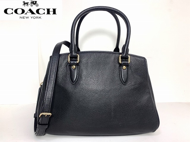 極美品☆送料無料☆ コーチ COACH ぺブルドレザー ミニエンパイヤ 2Way