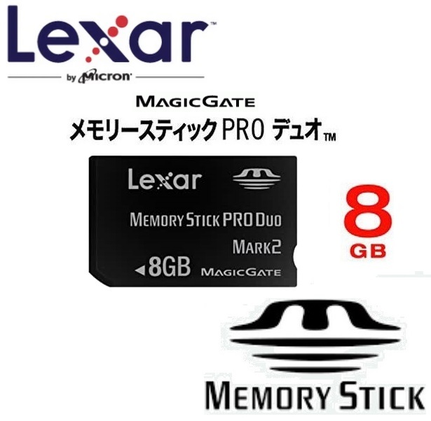 8GB レキサー メモリースティック Memory Stick PRO Duo 8GB GamingEdition PSPマジックゲート対応 メモリースティック LMSPD8GBGBJP