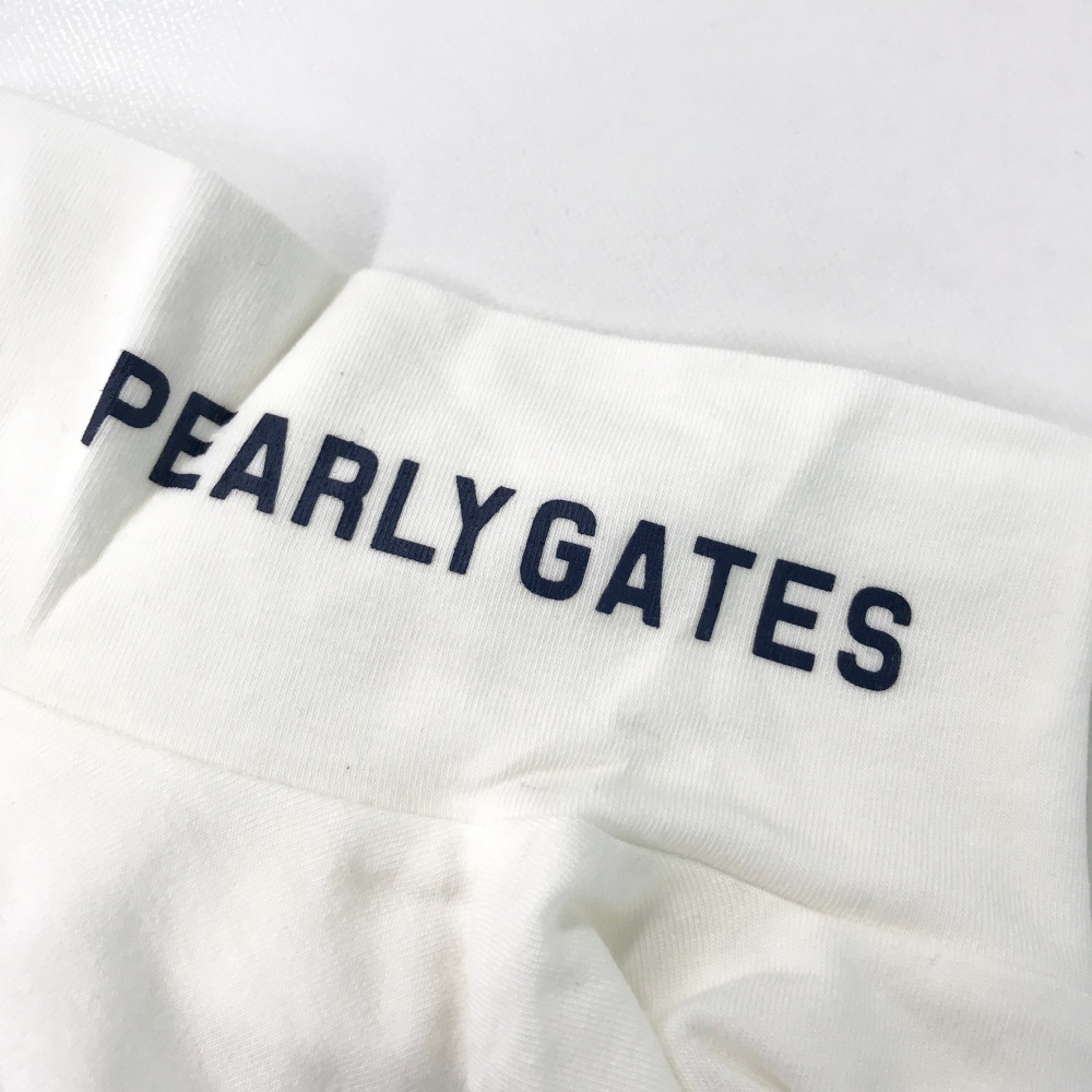 【新品】【即決】PEARLY GATES パーリーゲイツ ハイネック長袖Tシャツ プリント ホワイト系 0 [240001617622] ゴルフウェア レディース_画像4