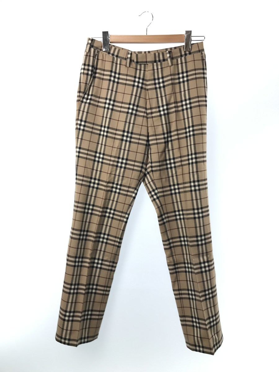 BURBERRY BLACK LABEL◇スラックスパンツ/76/ウール/BRW/チェック www
