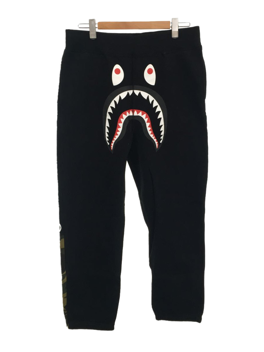 A BATHING APE◇シャークパンツ/WGM/ボトム/XL/コットン/BLK