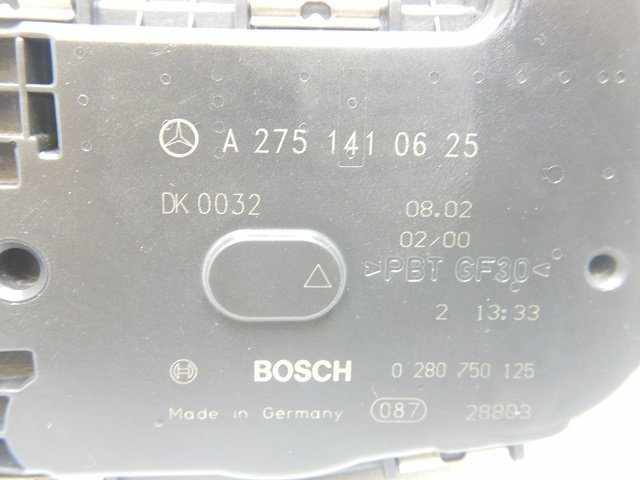 * Benz CL600 W215 CL 03 year 215376 throttle body /s Robot ( stock No:A31162) (7241)