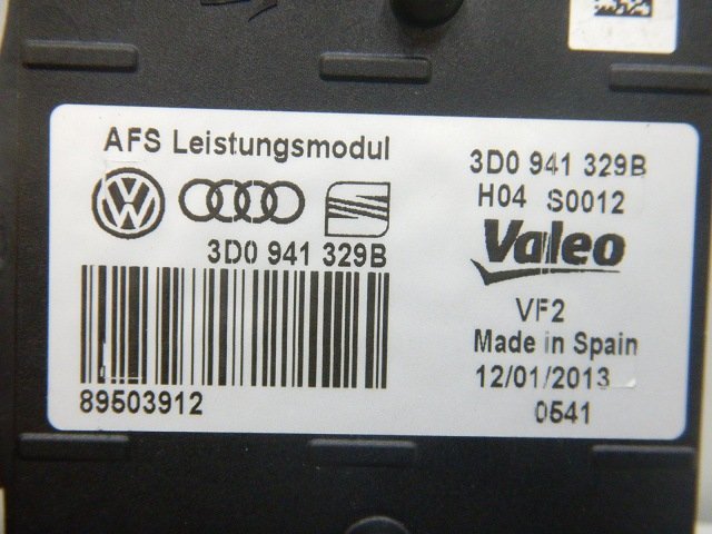 ★ VW パサート B7 3C 2013年 3CCAX AFS Leistungsmodul ライトモジュール (在庫No:A30865) (7231)_画像3