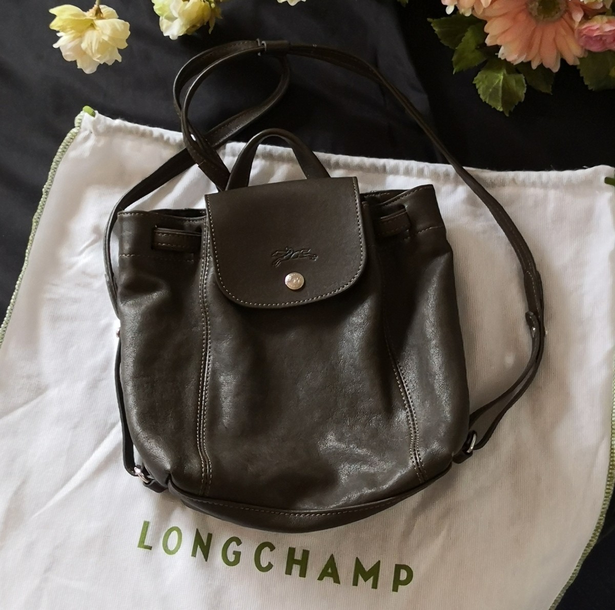 LONGCHAMPロンシャン レザーリュック（¥13,000） dofeli.com