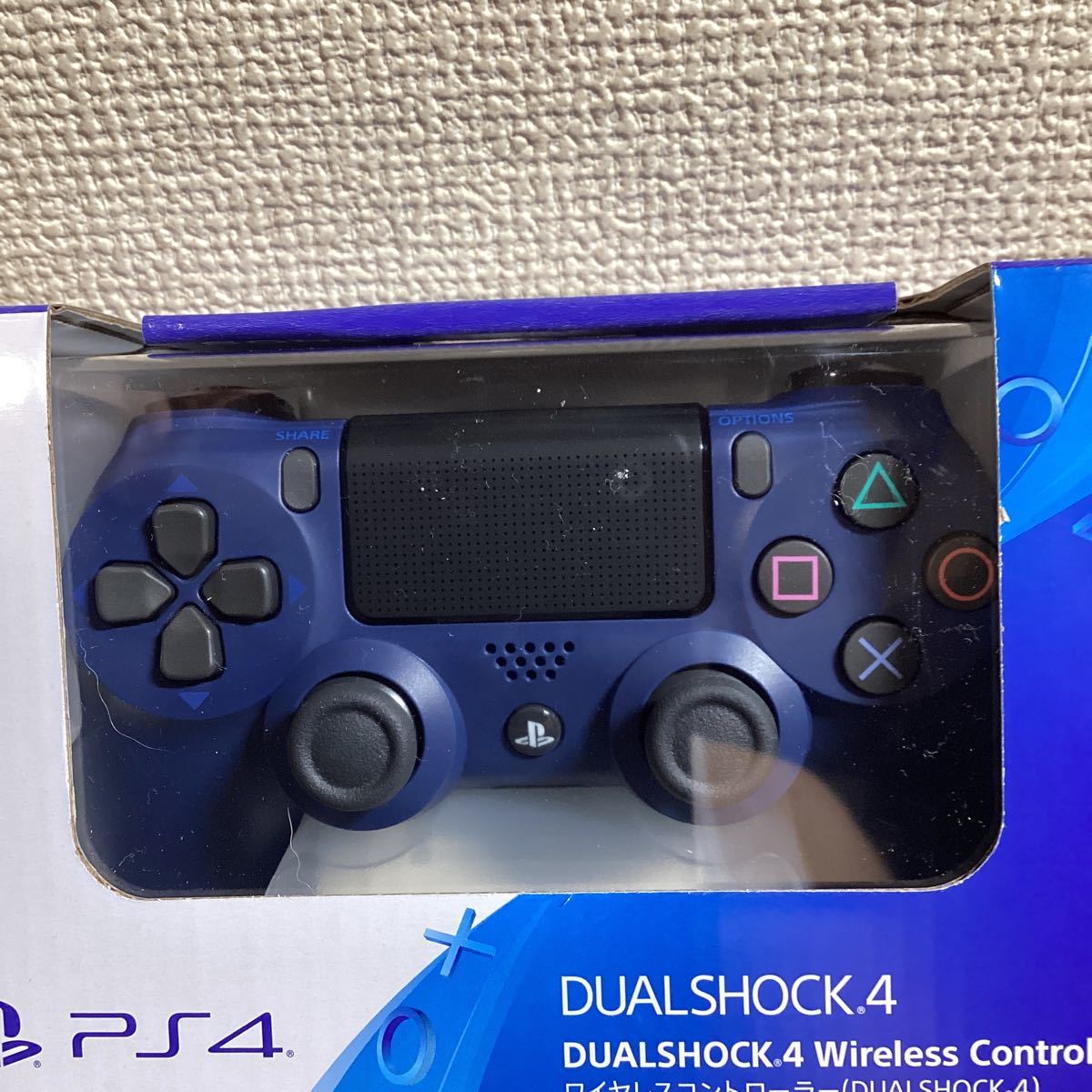 PS4 ワイヤレスコントローラー（DUALSHOCK4） ミッドナイト・ブルー CUH-ZCT2J22 デュエルショック 未使用品