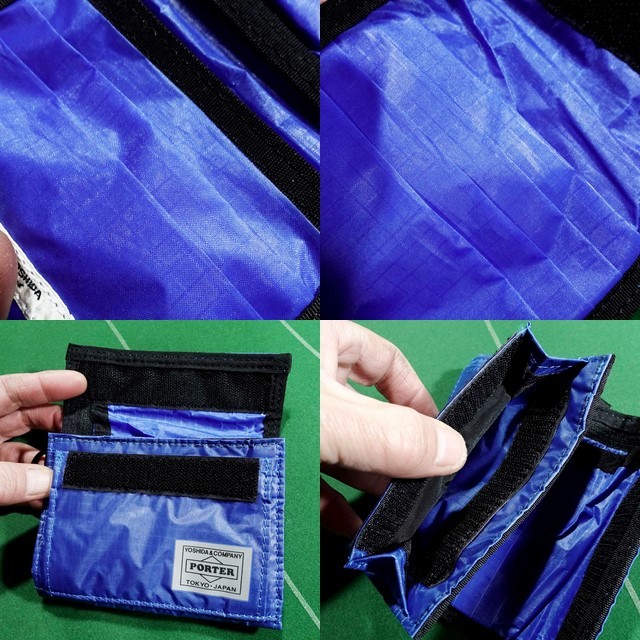 *PORTER × B seal YOSHIDA × BAMBOO SHOOTS collaboration special order 3/C Sale Cross Short wallet blue unused!!!*