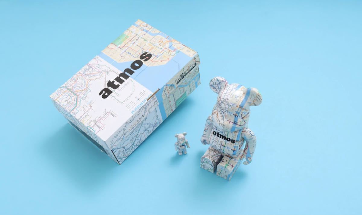 Bearbrick atmos SUBWAY 100％ & 400％ ベアブリック アトモス サブウェイ medicom toy メディコムトイ 地図 地下鉄 新品未開封 新作