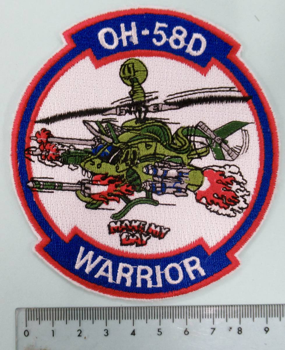 実物 米陸軍 OH-58D WARRIOR MAKE MY DAY ポケットパッチ_画像3