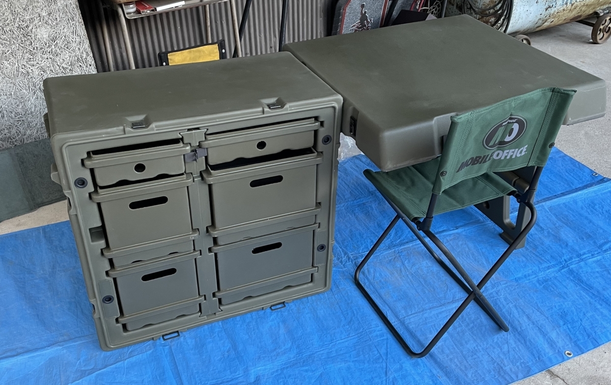 米軍 野戦デスク ペリカンPELICAN/HARDIGGミリタリーMOBILE_OFFICE ィールドデスク キャリアーBOX希少未使用品US ARMY陸軍US MC海兵隊6500A_画像1