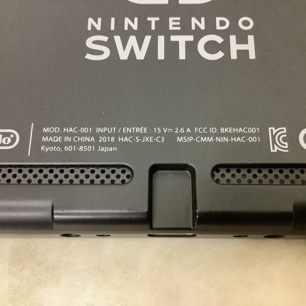1円～ 動作確認/初期化済 Nintendo Switch HAC-001本体 ネオンブルー ネオンレッド_画像5
