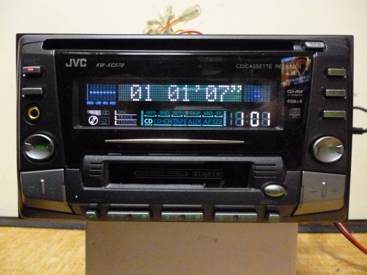 JVC　ビクター　CD・カセットプレイヤー　KW-XC570-B